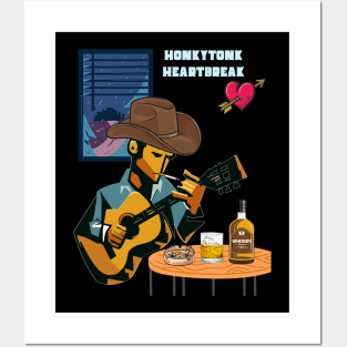 Honkeytonk heartbreak Posters and Art